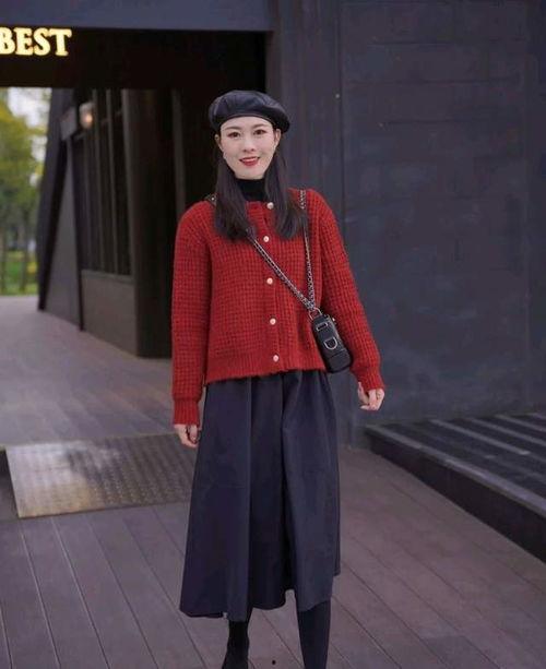 网红针织开衫复古红领,网红针织开衫引领潮流新篇章