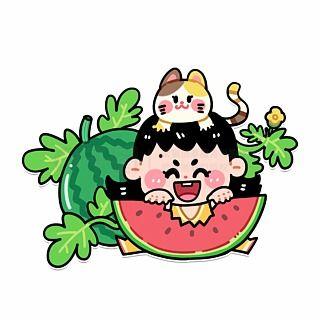 动画描述吃瓜,吃瓜群众的欢乐与智慧